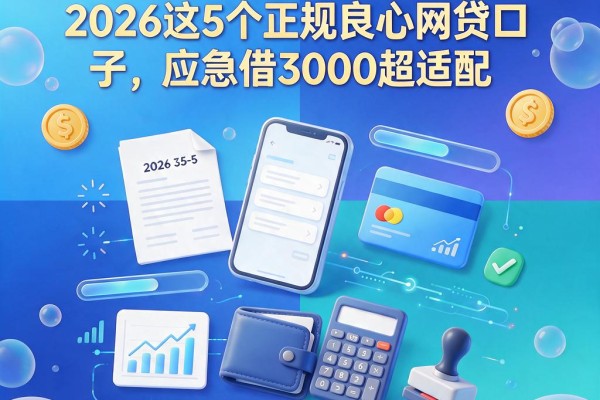 征信有逾期也别慌!2026这5个正规良心网贷口子,应急借3000超适配