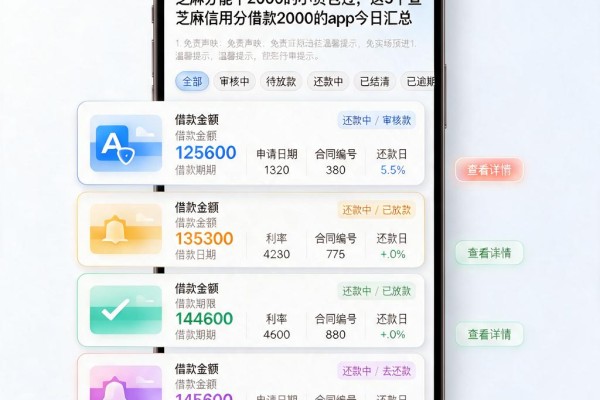 芝麻分能下2000的小贷包过,这5个查芝麻信用分借款2000的app今日汇总