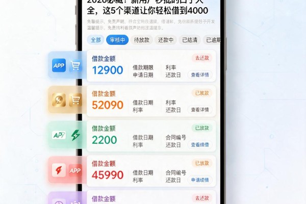 2026必藏！新用户秒批的口子大全，这5个渠道让你轻松借到4000