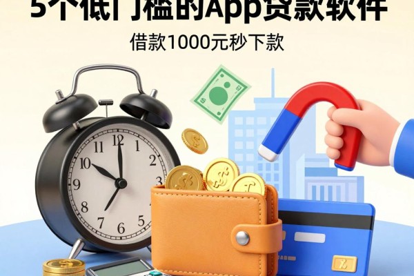 2026年最新盘点:5个低门槛的app贷款软件,借款1000元秒下款、无视征信!