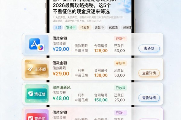 黑户征信有当前逾期怎么贷款?2026最新攻略揭秘,这5个不看征信的现金贷速来筛选