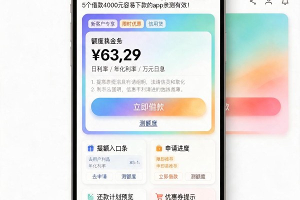 2026年福利来袭！手机哪个aqq借钱易通过？这5个借款4000元容易下款的app亲测有效
