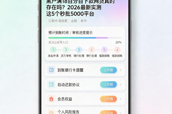 黑户满18百分百下款网贷真的存在吗?2026最新实测这5个秒批5000平台
