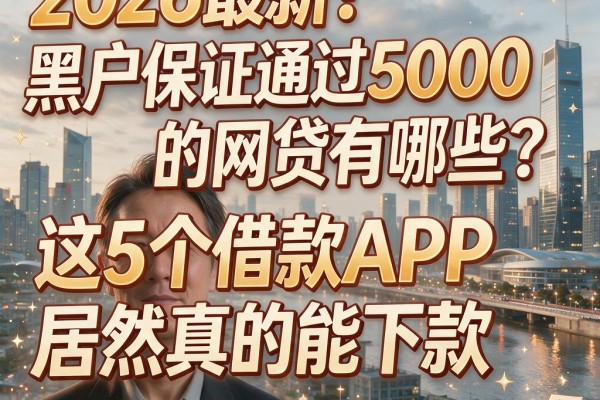 2026最新!黑户保证通过5000的网贷有哪些?这5个借款APP居然真的能下款