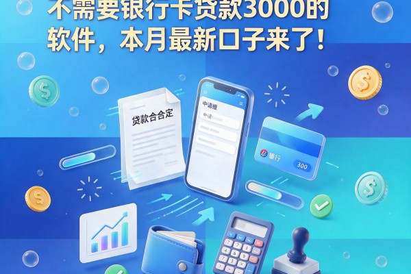 急用钱必看！实测5个不需要银行卡贷款3000的软件，本月最新口子来了！