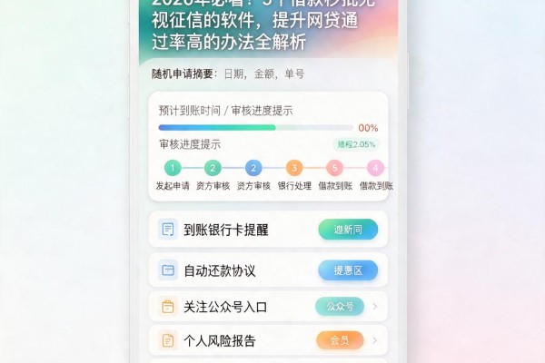 2026年必看！5个借款秒批无视征信的软件，提升网贷通过率高的办法全解析
