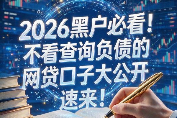 2026黑户必看!不看查询负债的网贷口子大公开,速来!