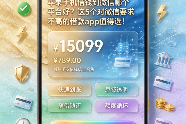 苹果手机借钱到微信哪个平台好?这5个对微信要求不高的借款App值得选