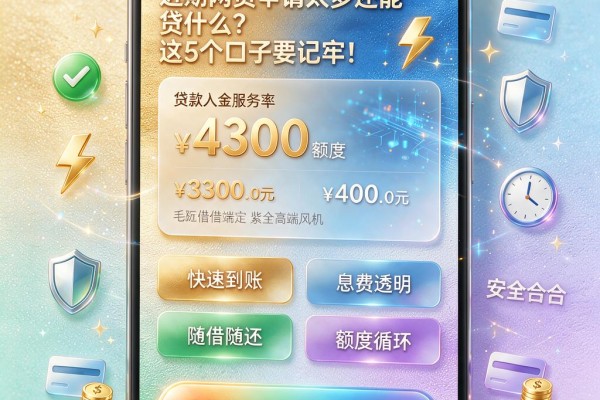 近期网贷申请太多还能贷什么？这5个口子要记牢！
