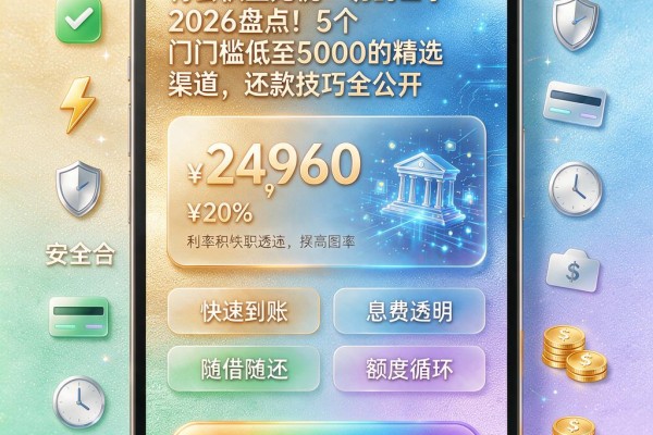 有公积金无视一切的口子2026盘点！5个门槛低至5000的精选渠道，还款技巧全公开