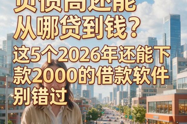 负债高还能从哪贷到钱?这5个2026年还能下款2000的借款软件别错过