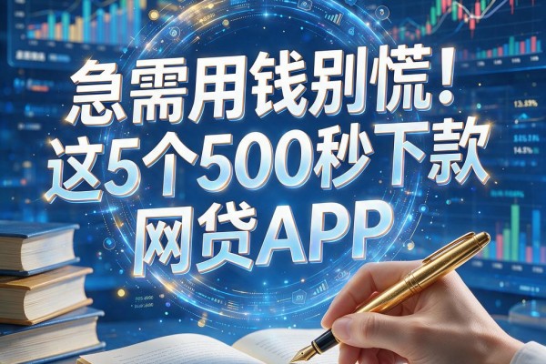 急需用钱别慌!这5个500秒下款的网贷APP,应急借款秒到账超靠谱