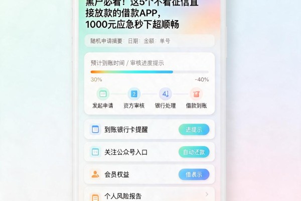黑户必看！这5个不看征信直接放款的借款APP，1000元应急秒下超顺畅