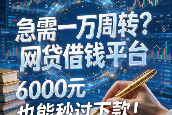 急需一万周转?这五个网贷借钱平台,6000元也能秒过下款!