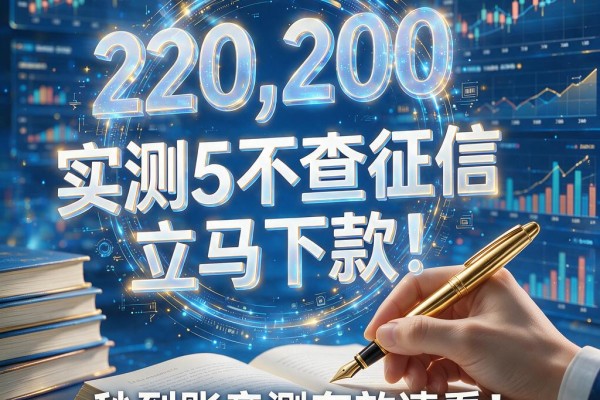 实测5个不查征信立马下款的app!秒到账亲测有效速看