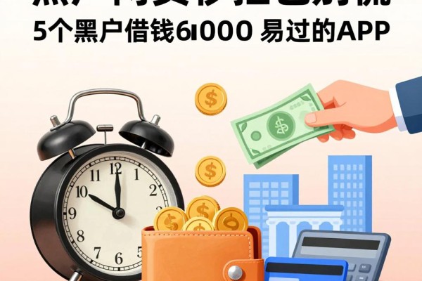 黑户网贷秒拒也别慌！2026急需10万就看这5个黑户借钱6000易过的APP