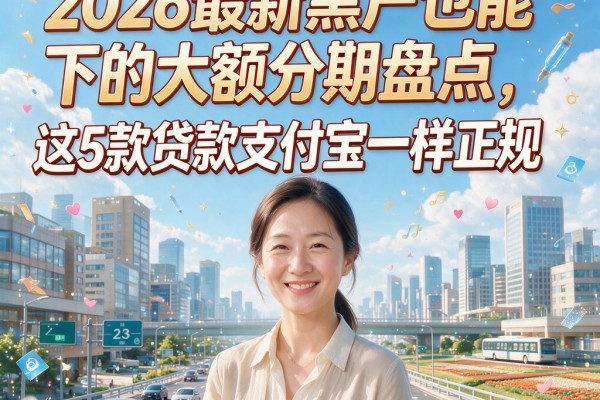 2026最新黑户也能下的大额分期盘点,这5款贷款和支付宝一样正规
