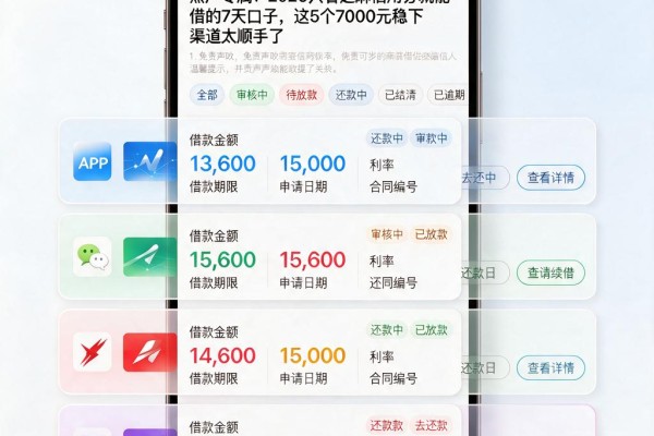 黑户专属!2026只看芝麻信用分就能借的7天口子,这5个7000元稳下渠道太顺手了
