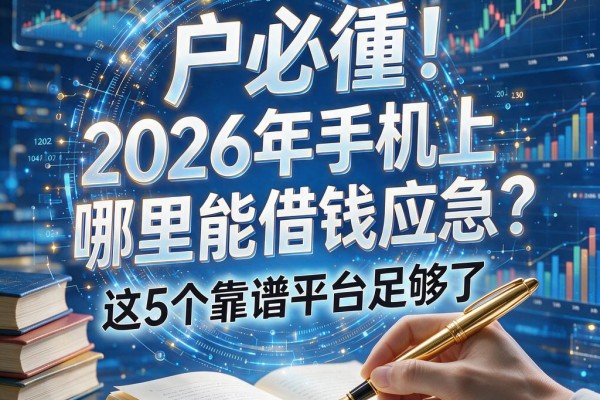 黑户必看！2026年手机上哪里能借钱应急？这5个靠谱平台足够了