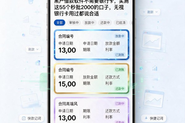 黑户借款软件不需要银行卡,实测这5个秒批2000的口子,无视银行卡用过都说合适