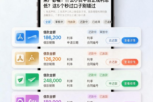 黑户必看!什么小贷平台正规利息低?这5个秒过口子别错过