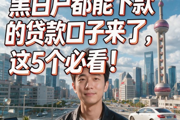 黑白户都能下款的贷款口子来了,这5个必看!