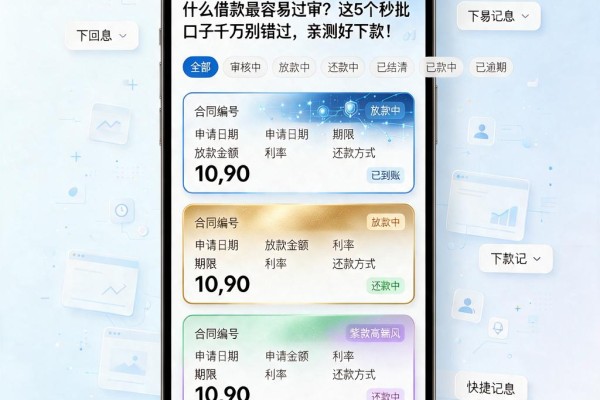 什么借款最容易过审?这5个秒批口子千万别错过,亲测好下款!