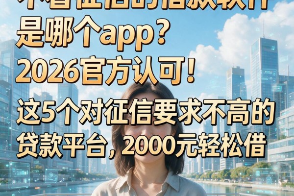不看征信的借款软件是哪个app?2026官方认可!这5个对征信要求不高的贷款平台,2000元轻松借