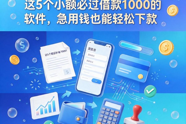 无视征信秒批7000!这5个小额必过借款1000的软件,急用钱也能轻松下款