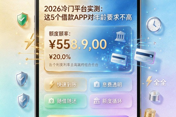 身份证借钱不要年龄包下3000,2026冷门平台实测:这5个借款APP对年龄要求不高