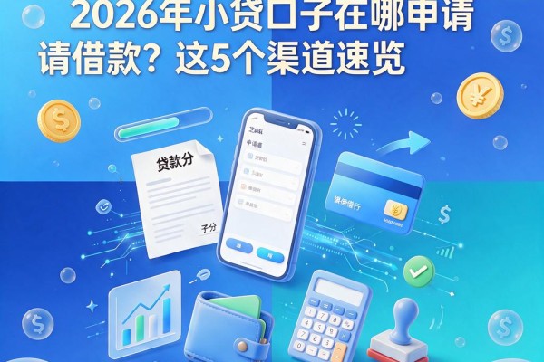 芝麻分800+必看！2026年小贷口子在哪申请借款？这5个渠道速览