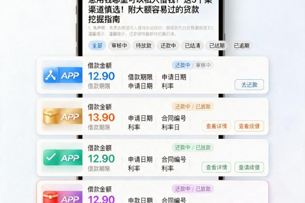 急用钱哪里可以私人借钱?这5个渠道慎选!附大额容易过的贷款挖掘指南