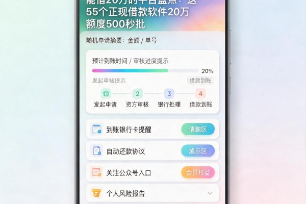 能借20万的平台盘点：这5个正规借款软件20万额度500秒批