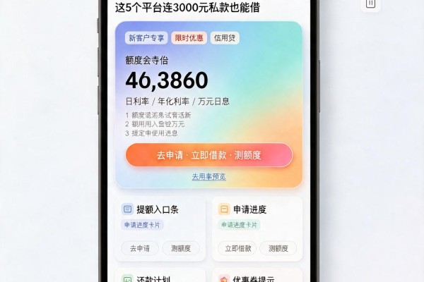 急用5万哪里能借到?2026低息渠道实测,这5个平台连3000元私款也能借