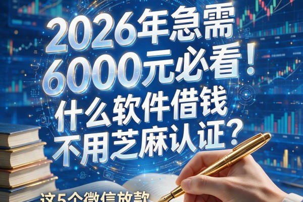 2026年急需6000元必看！什么软件借钱不用芝麻认证？这5个微信放款平台要求超低！