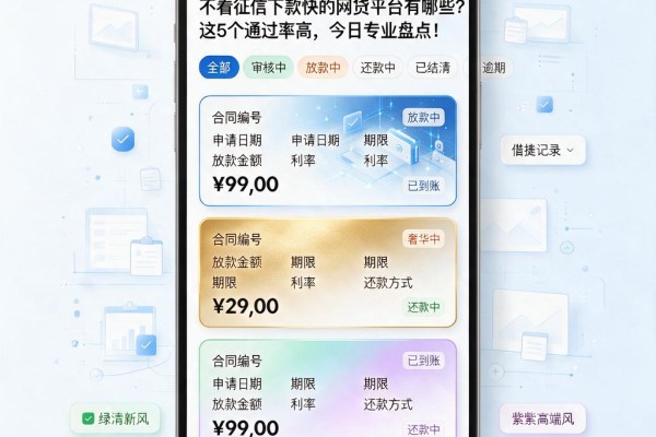 不看征信下款快的网贷平台有哪些？这5个通过率高，今日专业盘点！