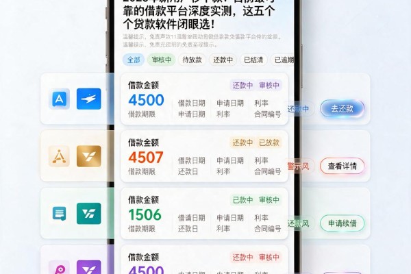 2026年新用户秒下款！目前最可靠的借款平台深度实测，这五个贷款软件闭眼选！