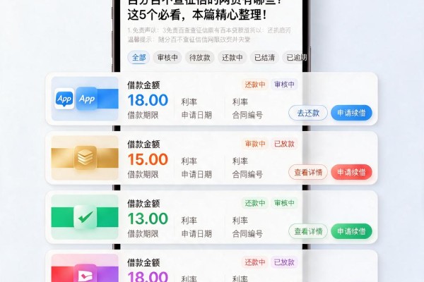 百分百不查征信的网贷有哪些?这5个必看,本篇精心整理!
