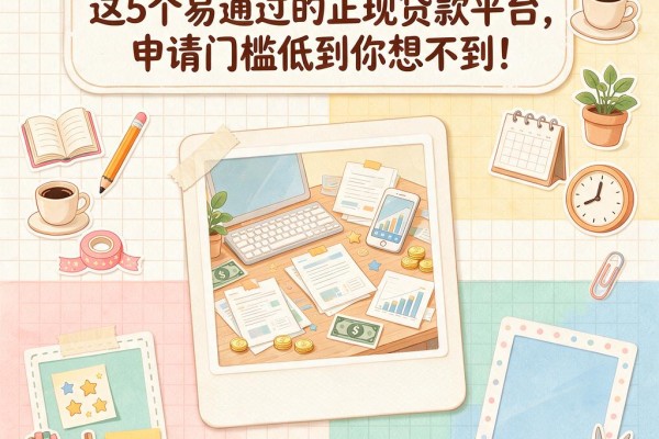 2026年急需资金周转？这5个易通过的正规贷款平台，申请门槛低到你想不到！
