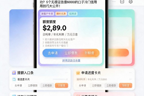 急用钱必看!哪里借款不看征信最快放款成功?5个无视征信借6000的口子冷门信用技巧大公开