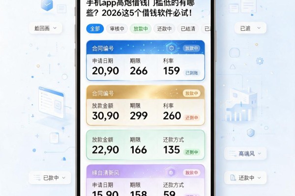手机app高炮借钱门槛低的有哪些？2026这5个借钱软件必试！