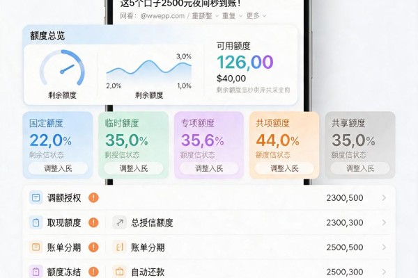夜里也能秒下的小贷合集!2026急用钱必看,这5个口子2500元夜间秒到账