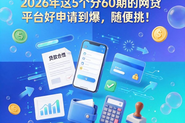 急用钱别慌！2026年这5个分60期的网贷平台好申请到爆，随便挑！