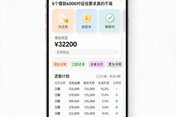 黑户必看！2026最新放水口子盘点：这5个借款6000对征信要求真的不高