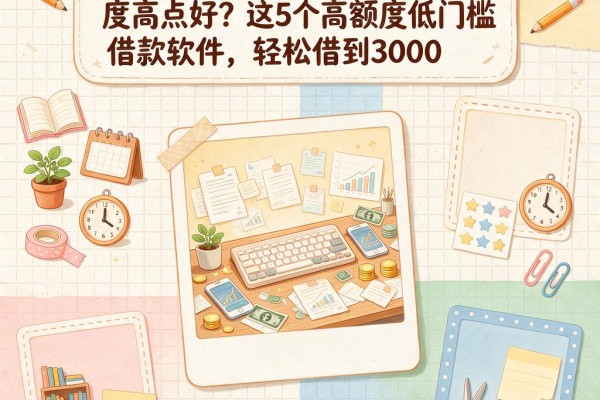 2026速存！贷款平台哪个额度高点好？这5个高额度低门槛借款软件，轻松借到3000