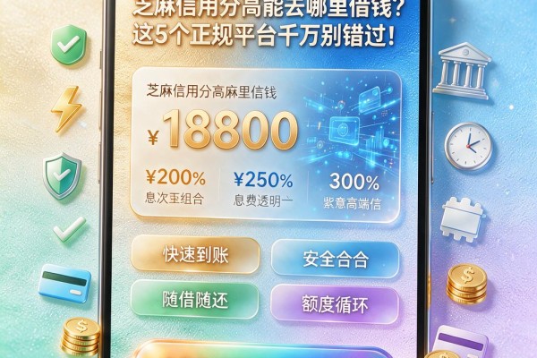 芝麻信用分高能去哪里借钱?这5个正规平台千万别错过!