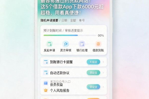 最容易通过的贷款网站!这5个借款App下款6000元超稳,用着真便捷