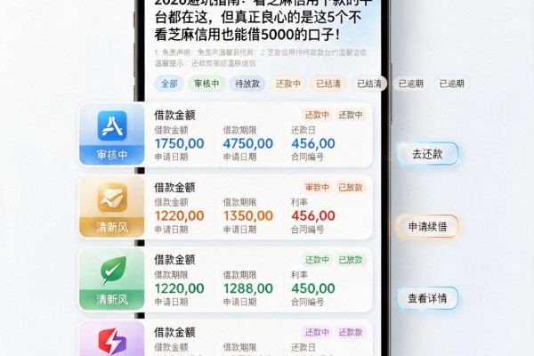 2026避坑指南:看芝麻信用下款的平台都在这,但真正良心的是这5个不看芝麻信用也能借5000的口子!