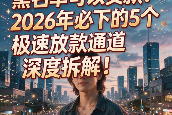 黑名单可以贷款!2026年必下的5个极速放款通道深度拆解
