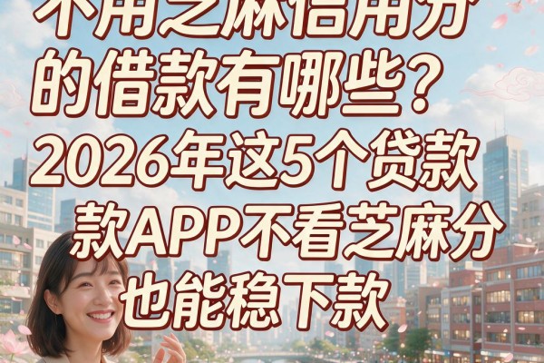 不用芝麻信用分的借款有哪些?2026年这5个贷款APP不看芝麻分也能稳下款